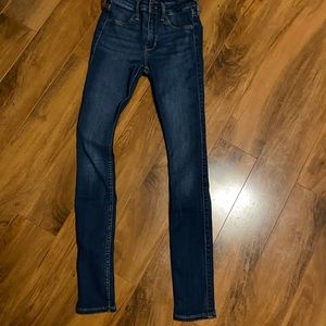 Hollister deep blue Jean leggings